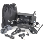  Saramonic Ultra : Système de Microphone Sans Fil Professionnel avec Enregistrement en 32 bits Flottants, Timecode et 2 Microphones Lavalier Inclus